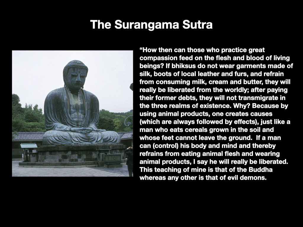 Surangama Sitra vegan passage Surangama Sitra vegan passage